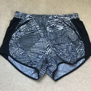 Black and White Under Armour Shorts with Pockets